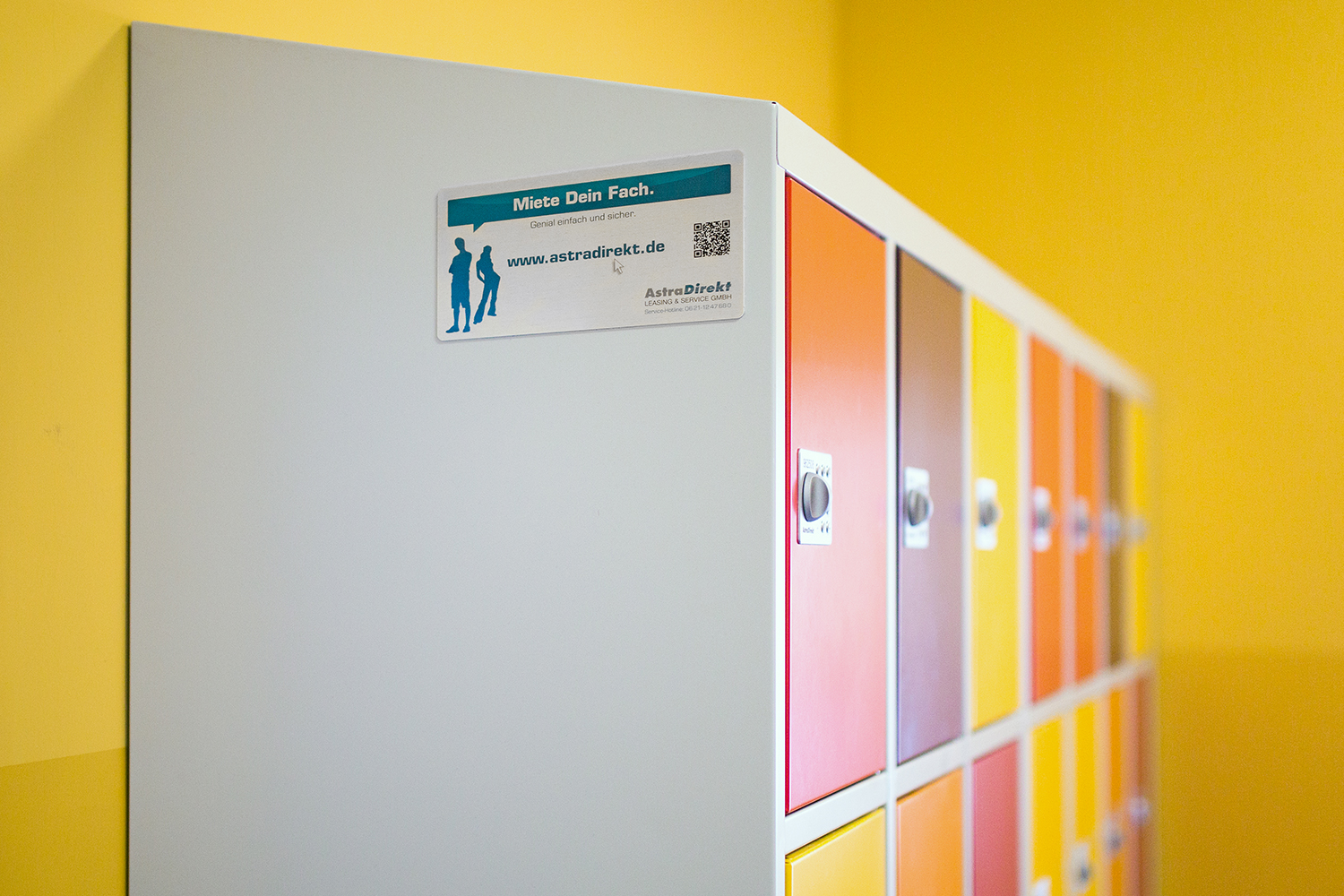 Das Schließfach von astradirect, in der Staatlichen Regelschule in Hermsdorf. Fotos von Stefan Laus